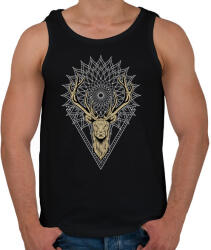 printfashion Mandala szarvas - Férfi atléta - Fekete (2605847)