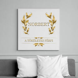 printfashion Norbert - Vászonkép - Fehér (6632681)