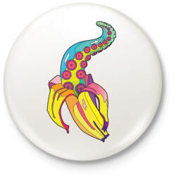 printfashion Banán csáp - Kitűző, hűtőmágnes - Fehér (5193757)