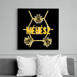 printfashion Méhész - Vászonkép - Fekete (13598614)