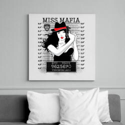 printfashion Maffialány - Vászonkép - Fehér (6620918)