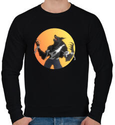 printfashion Vérfarkas - Férfi pulóver - Fekete (14147675)