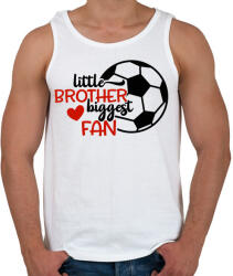 printfashion Little brother biggest fan - Férfi atléta - Fehér (4951320)