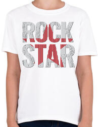 printfashion ROCK star - Gyerek póló - Fehér (11380962)