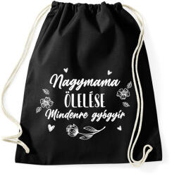 printfashion Nagymama ölelése - Fehér - Sportzsák, Tornazsák - Fekete (7063371)
