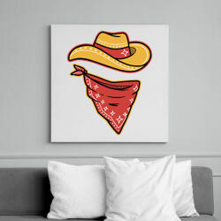 printfashion Cowboy - Vászonkép - Fehér (11667902)