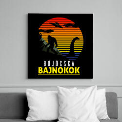 printfashion Bújócska bajnokok - Vászonkép - Fekete (6646953)