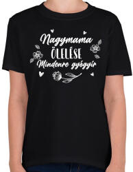 printfashion Nagymama ölelése - Fehér - Gyerek póló - Fekete (7063241)