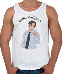 printfashion Better Call Saul - minta - Férfi atléta - Fehér (6574403)
