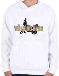printfashion The Walking Dead Daryl - Gyerek kapucnis pulóver - Fehér (16300119)