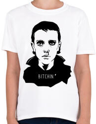 printfashion Stranger Things Eleven - Gyerek póló - Fehér (3729561)