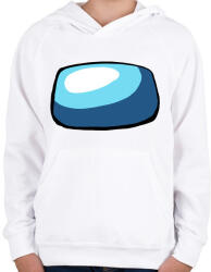 printfashion Among Us head - Gyerek kapucnis pulóver - Fehér (4611417)