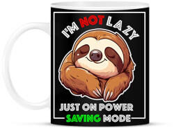 printfashion I'm Not Lazy Lajhár - Bögre - Fekete (16774079)