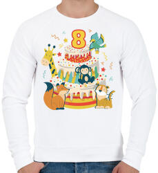 printfashion 8 éves - Férfi pulóver - Fehér (13275578)