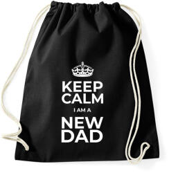 printfashion NEW DAD - Sportzsák, Tornazsák - Fekete (10929951)