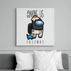 printfashion Among us friends - Vászonkép - Fehér (6634550)