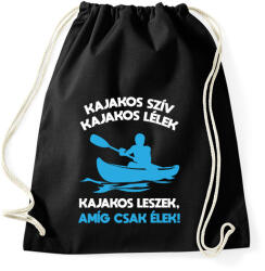 printfashion Kajakos leszek - Sportzsák, Tornazsák - Fekete (15914829)