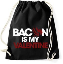 printfashion Bacon is my Love - Sportzsák, Tornazsák - Fekete (1158310)