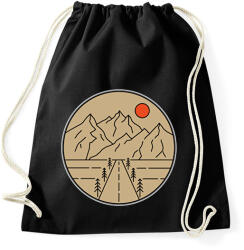 printfashion Utazás, túra - Sportzsák, Tornazsák - Fekete (6868525)