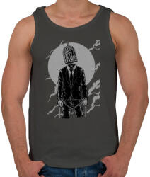 printfashion Világketrec - Férfi atléta - Sötétszürke (104713)