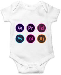 printfashion Grafikusoknak - Baba Body - Fehér (2436445)