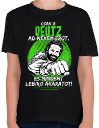 printfashion Csak a deutz ad nekem erőt - Gyerek póló - Fekete (7623951)