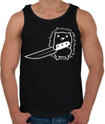 printfashion Süni késsel - Férfi atléta - Fekete (16326051)