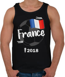 printfashion Franciaország - Férfi atléta - Fekete (913621)