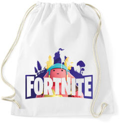 printfashion Fortnite - Sportzsák, Tornazsák - Fehér (16626460)