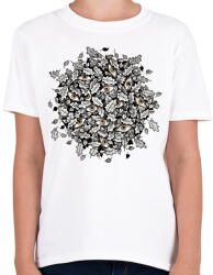 printfashion Leaves and brown eyes - Gyerek póló - Fehér (6310922)