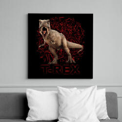 printfashion T-REX - Vászonkép - Fekete (12763497)