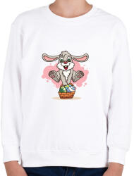 printfashion husvét21 - Gyerek pulóver - Fehér (6603194)