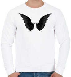 printfashion Black Wings - Férfi pulóver - Fehér (1720653)
