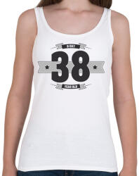 printfashion b-day-38-dark-lightgrey - Női atléta - Fehér (510840)