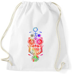 printfashion festival skull - Sportzsák, Tornazsák - Fehér (1772525)