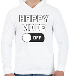 printfashion happy mode - Férfi kapucnis pulóver - Fehér (3393483)