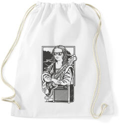 printfashion Mona Lisa gitáros - Sportzsák, Tornazsák - Fehér (15679546)