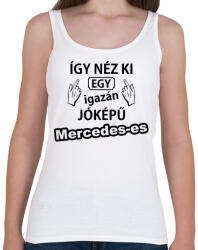 printfashion Így néz ki egy igazán jóképű Mercedeses - Női atléta - Fehér (5369781)