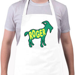 printfashion Roger Federer GOAT - Kötény - Fehér (15793634)