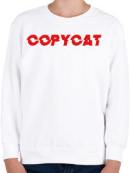 printfashion Copy cat - Gyerek pulóver - Fehér (2483920)