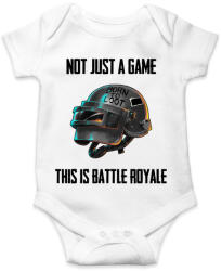 printfashion PUBG - This is Battle Royale (Fekete) - Baba Body - Fehér (1332873)