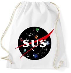 printfashion Among Us - NASA - Sportzsák, Tornazsák - Fehér (4285800)