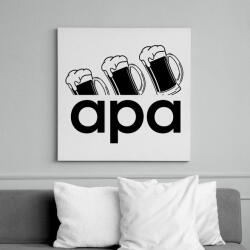printfashion Apa - Vászonkép - Fehér (6633949)