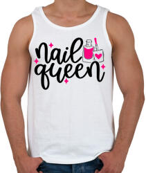 printfashion Nail Queen - Férfi atléta - Fehér (10974697)