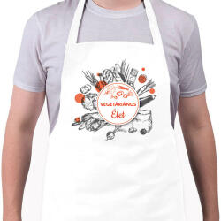 printfashion Vegetáriánus élet - Kötény - Fehér (6601360)