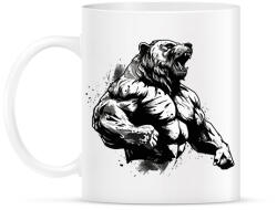 printfashion Gym bear - Bögre - Fehér (16176193)