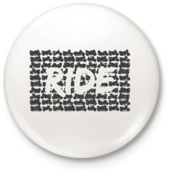 printfashion RIDE - Kitűző, hűtőmágnes - Fehér (3090310)