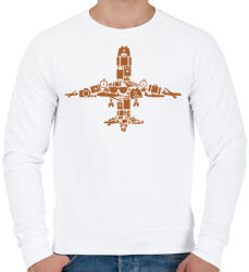 printfashion Repülő - Férfi pulóver - Fehér (6244286)