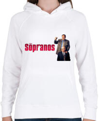 printfashion The sopranos - Tony - Női kapucnis pulóver - Fehér (5432191)