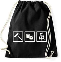 printfashion Life is Festés - Sportzsák, Tornazsák - Fekete (2135396)